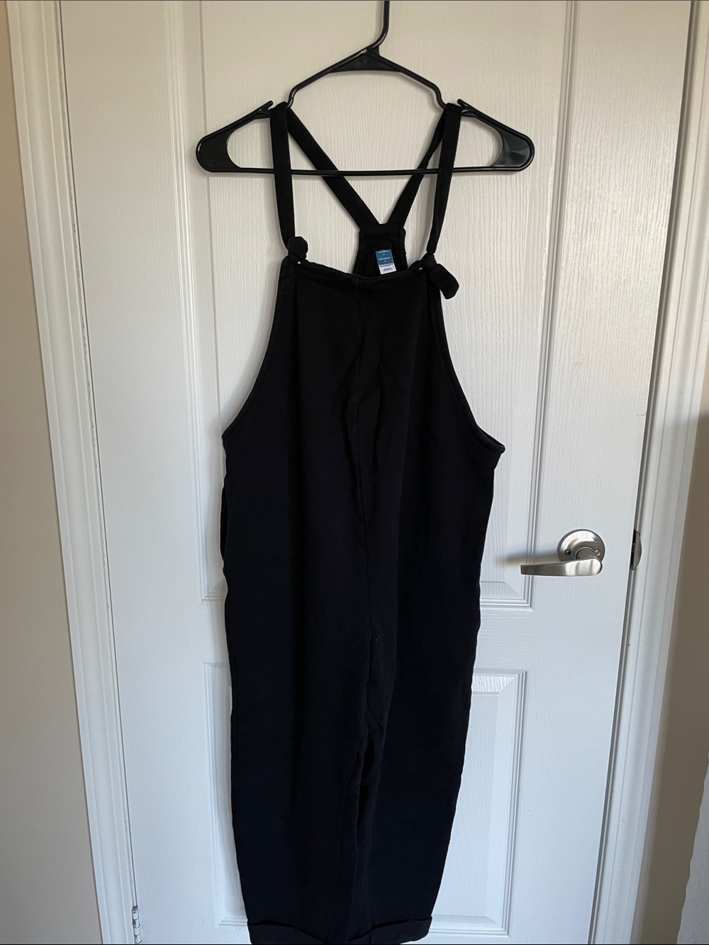 Old Navy Black Maternity Jumper with Crisscross Straps